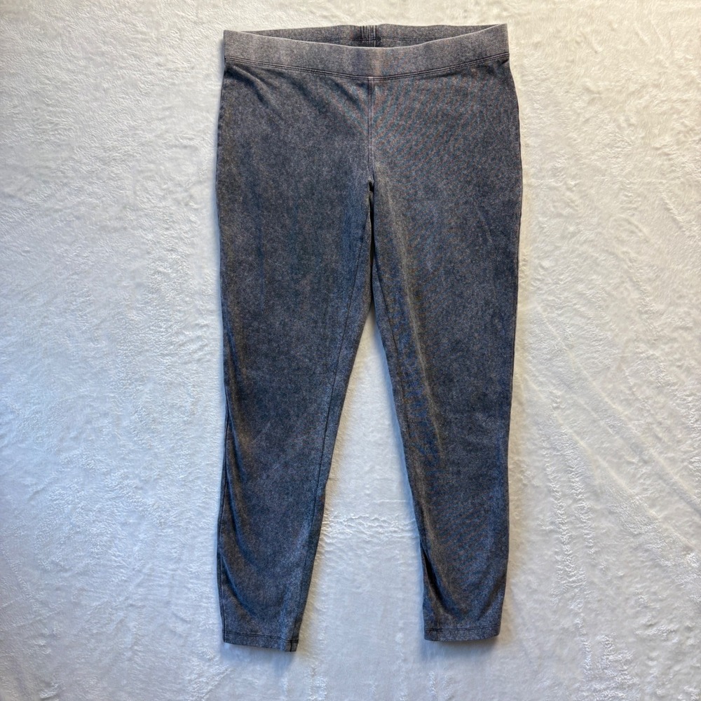 Express Leggings Women Sz Medium Gray Wash Pull On Soft Lounge